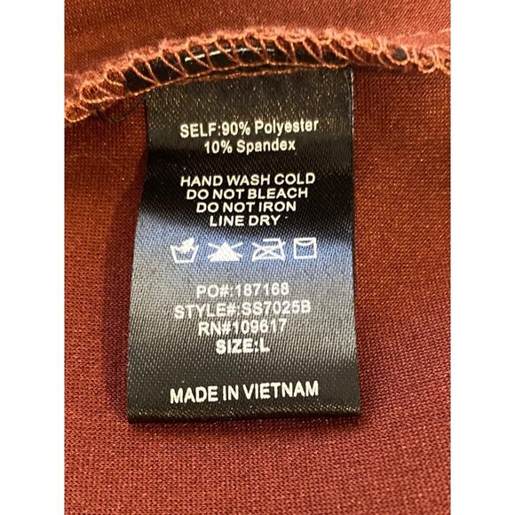 Shinestar Womens L Brown Faux Suede A-Line Skirt With Tie Waist Button Detail - Picture 4 of 12